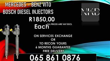 Mercedes Vito diesel Injectors For Sale on exchange or recon