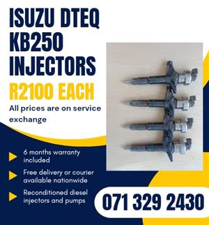 ISUZU DTEQ KB250 INJECTORS FOR SALE WITH WARRANTY 
