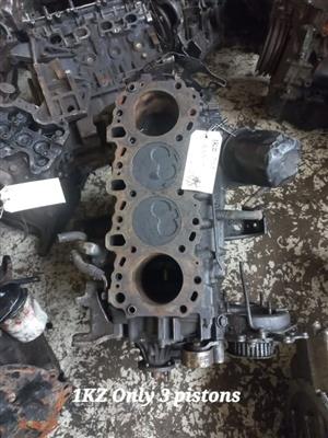 TOYOTA 1KZ / BLOCK SUB ASSEMBLY (ONLY 3 PISTONS) AVAILABLE