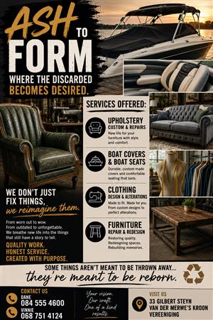 At Ash To Form, we believe not everything old belongs at the landfill. 