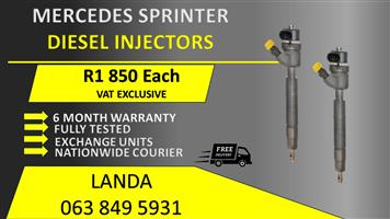 MERCEDES BENZ SPRINTER DIESEL INJECTORS FOR SALE OR RECON WITH 6 MONTH WARRANTY 