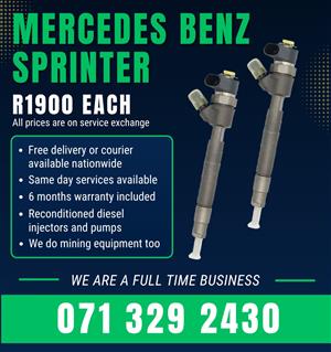 MERCEDES BENZ SPRINTER INJECTORS FOR SALE WITH WARRANTY 