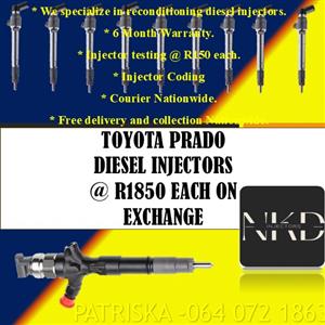 PRADO TOYOTA INJECTORS FOR SALE 