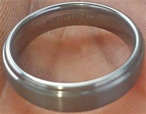 Kryptonite mens wedding ring