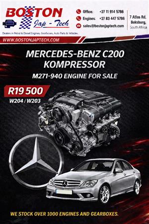 Mercedes-Benz C200 Kompressor M271-940 Engine for sale