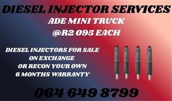 We can recon your diesel injectors 6 months warranty included
