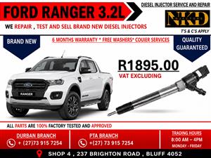 INJECTORS -RANGER 3.2L -SERVICE -TESTING & RECONDITION 