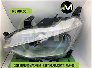 HEADLIGHTS - LEFT - 2026 ISUZU D-MAX GEN 7