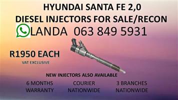 HYUNDAI SANTA FE 2.0 NEW AND RECON DIESEL INJECTORS 
