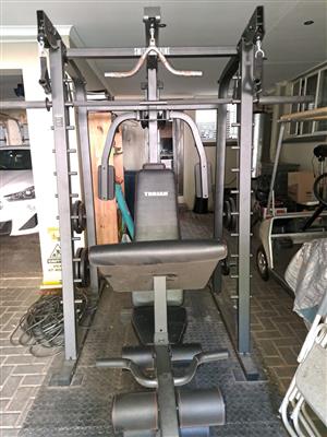 Full body gym equipment, with boxing bag