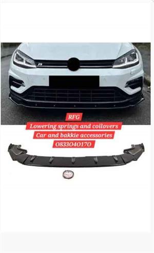 Golf 7 ,7.5  gloss black front spoiler