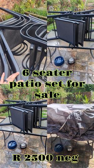 7 peice patio set