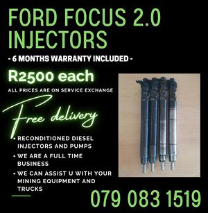 FORD FOCUS 2.0 INJECTORS FOR SALE WITH WARRANTY INCLUDED 