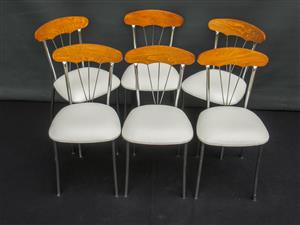 Set of Six Retro Cafe Chairs - SKU 1610 