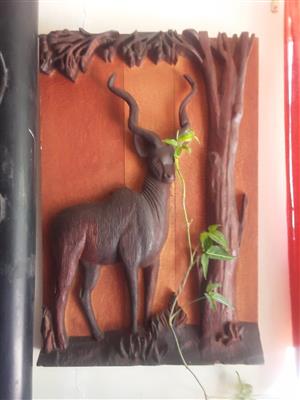 Wood crafted portrait