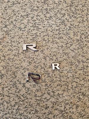 Bundle of 3 VW "R" / R-Line Badges (Mixed Styles)