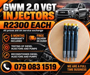 GWM 2.0 VGT INJECTORS FOR SALE 