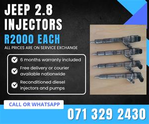 JEEP 2.8 INJECTORS FOR SALE WITH WARRANTY 