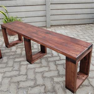 Handcrafted Solid Wood Benches