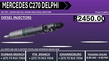 Mercedes C270 Delphi Diesel Injectors 