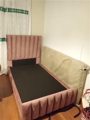 Bed and head rest