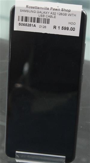 SAMSUNG GALAXY A32 128GB WITH USB CABLE IN BOX S065251A