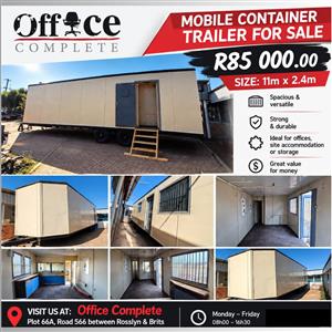 Container trailer on wheels for sale
