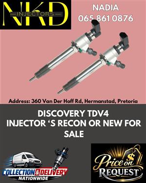DISCOVERY TDV 4 DIESEL INJECTORS RECONDITIONED AND NEW