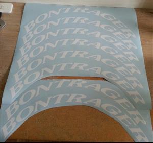Bontrager bicycle rim stickers decals sets