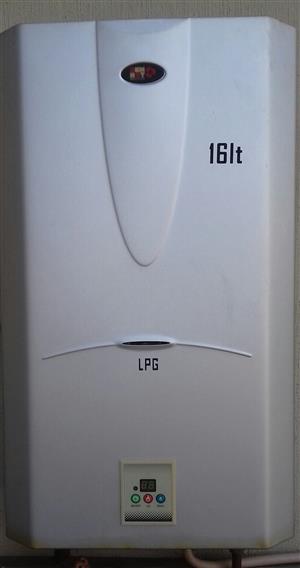 16 liter LPG Dew Hot gas geyser for sale