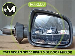2013 NISSAN NP200 RIGHT SIDE DOOR MIRROR MV0722