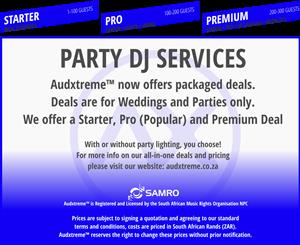 DJ FOR HIRE IN CAPE TOWN BOOK NOW FOR BEST PRICES