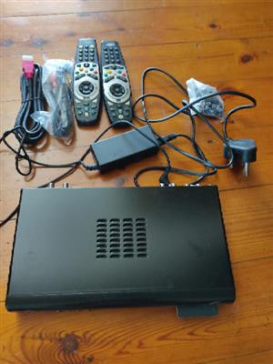 DStv HD PVR2 decoder with remote and cables