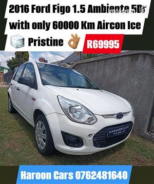2016 Ford Figo 1.5 Ambiente 5Dr with only  Aircon Ice cold aircon