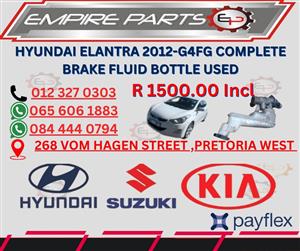 HYUNDAI ELANTRA 2012- G4FG COMPLETE BRAKE FLUID BOTTLE USED