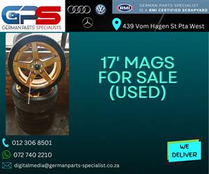 17' Wheels with mags  for sale.