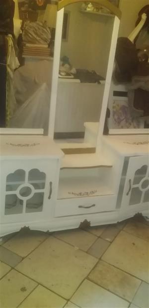 Antique white and gold dressing table