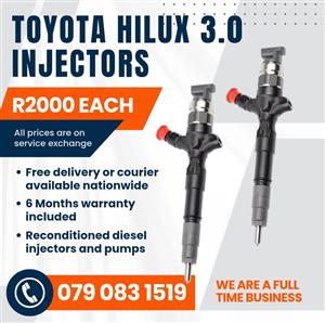 TOYOTA HILUX 3.0 INJECTORS FOR SALE WITH WARRANTY 