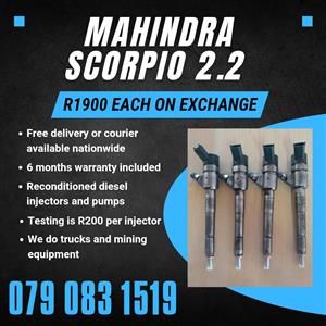 MAHINDRA SCORPIO INJECTORS FOR SALE WITH WARRANTY INCLUDED 