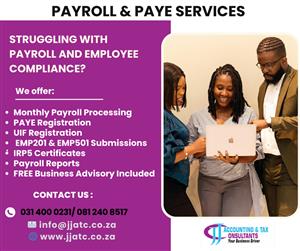 PAYROLL & PAYE SERVICES