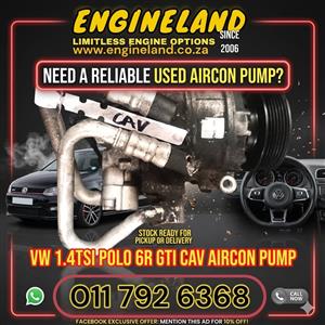 VW 1.4tsi Polo 6R GTI CAV engine used aircon pump