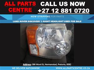 Land Rover Discovery 3 right headlight used for sale