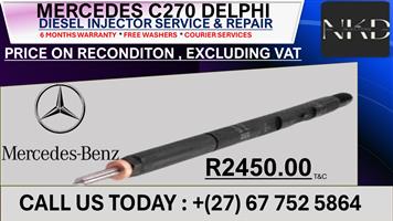 Mercedes C270 Delphi Diesel Injectors on Repair 