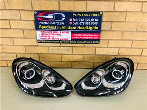 Porsche Cayenne 92A/985 chrome LED left and right side xenon headlights 