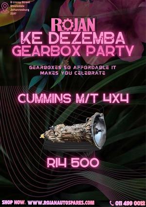 CUMMINS M/T 4X4 GEARBOX-KE DEZEMBA ROJAN SPECIALS 