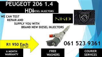DIESEL INJECTORS FOR PEUGEOT 206 FOR SALE 