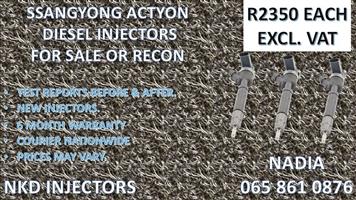 SSANGYONG ACTYON DIESEL INJECTORS FOR SALE NEW OR RECON