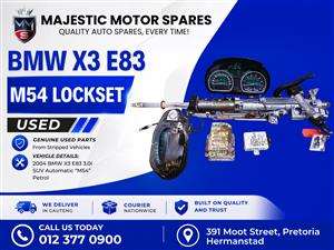 BMW X3 E83 3.0i M54 Petrol Lockset for Sale – Used