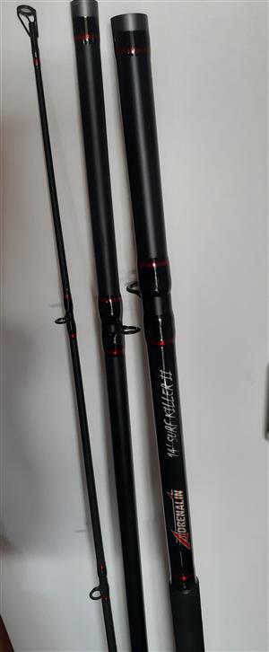 2x Black eagle carp pro solid fishing rods,never been used.12 feet