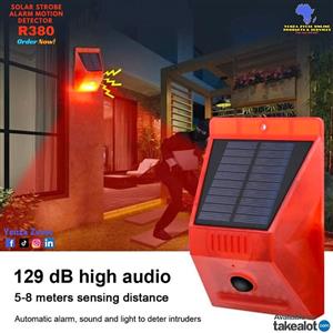 Automatic Solar Alarm and Light with motion sensor feature